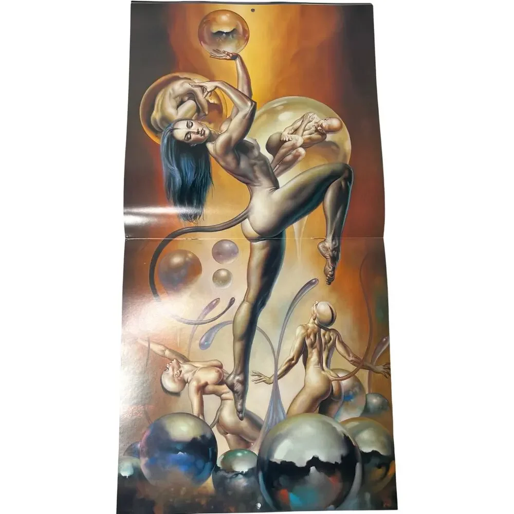 Vintage 1995 Boris Vallejo Fantasy Calendar Unused same dates again in 2034
